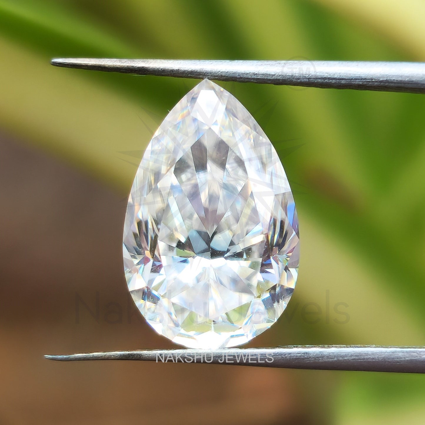 Elegant 5 CT Pear Cut Colorless Loose Moissanite Diamond for Ring