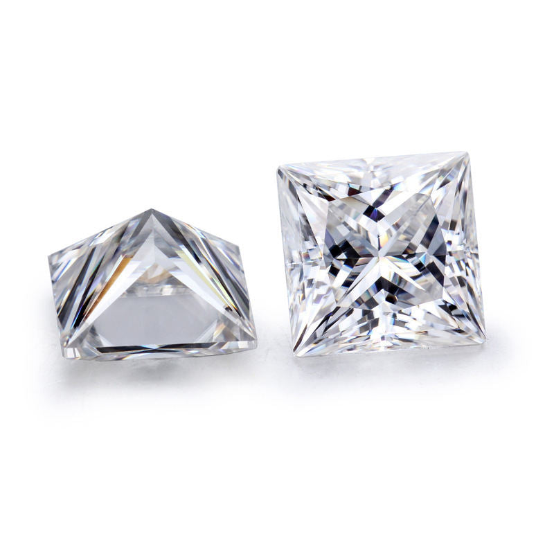 Princess Cut Colorless Loose Moissanite For Custom Engagement Ring, Earring And Pendant (Copy)