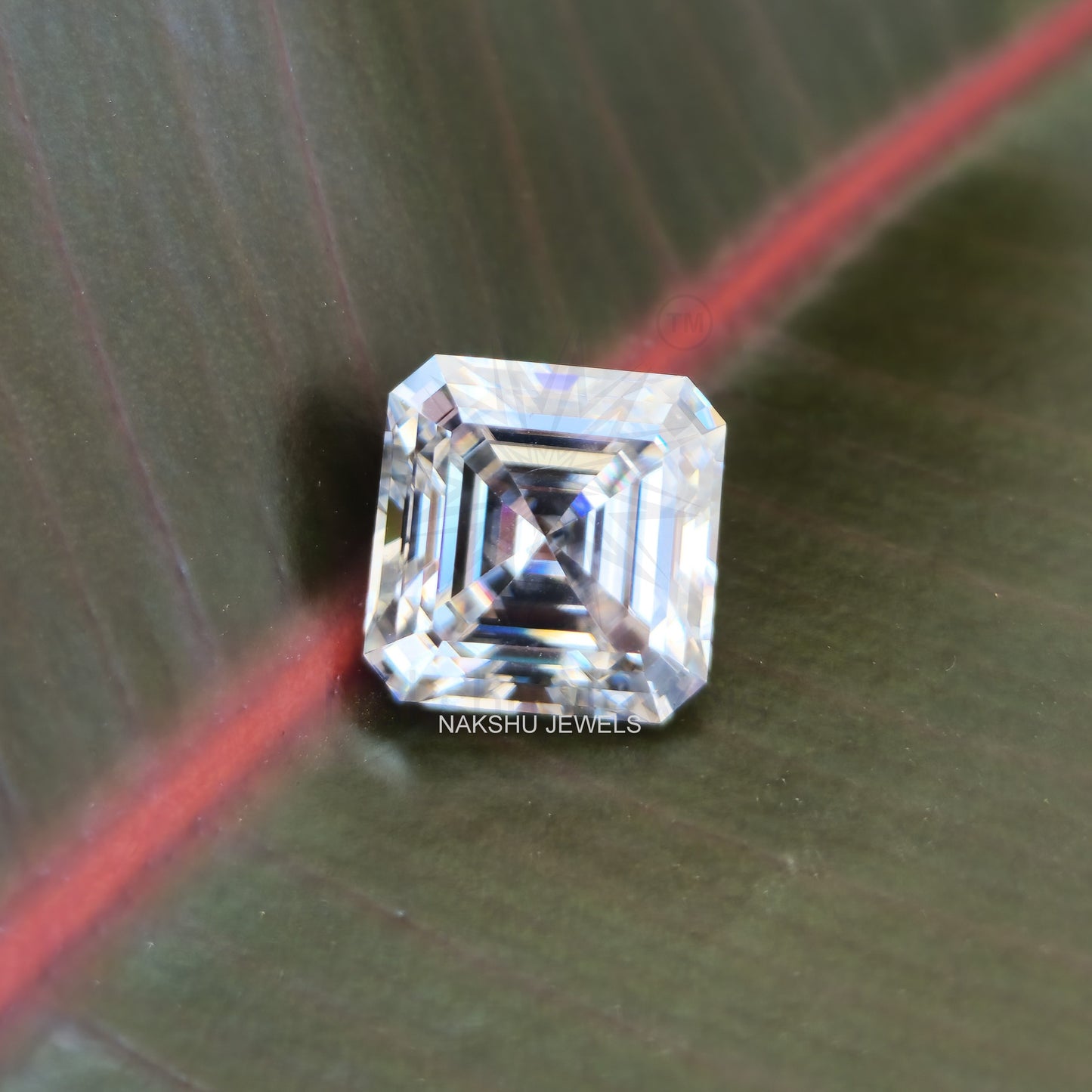 3 CT Asscher Cut Colorless Loose Moissanite For Custom Engagement Ring - Earring And Pendant