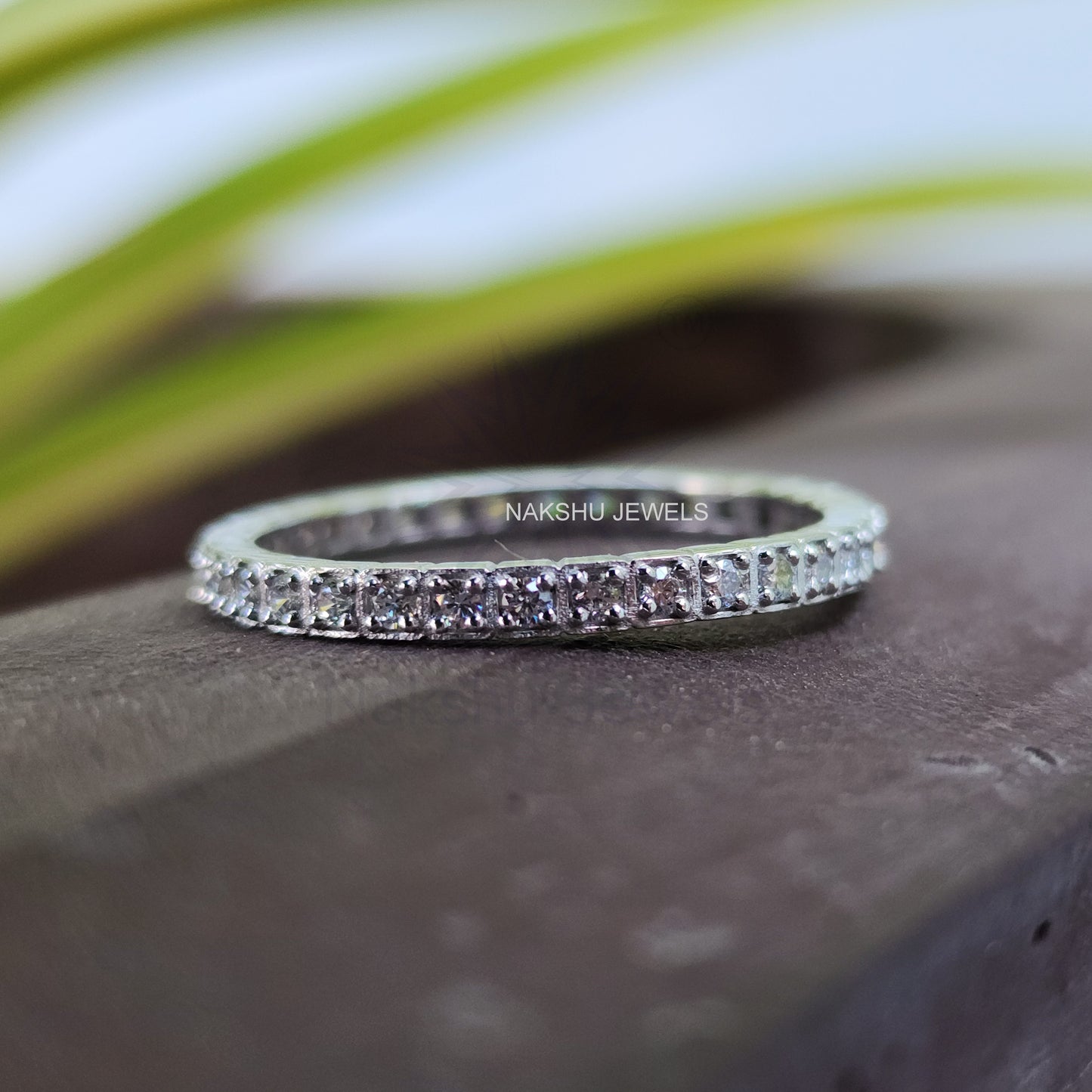 Princess Cut Moissanite Three Stone Bridal Set