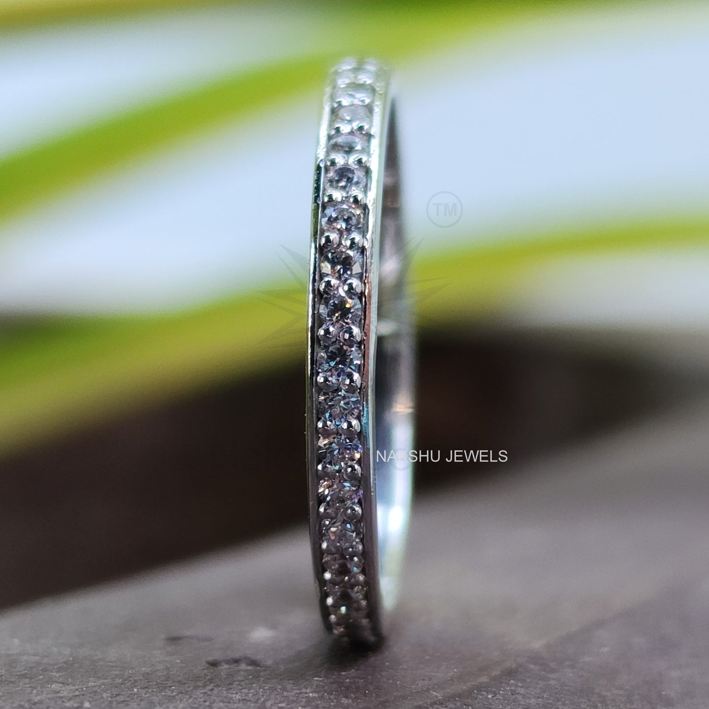 Princess Cut Moissanite Three Stone Bridal Set