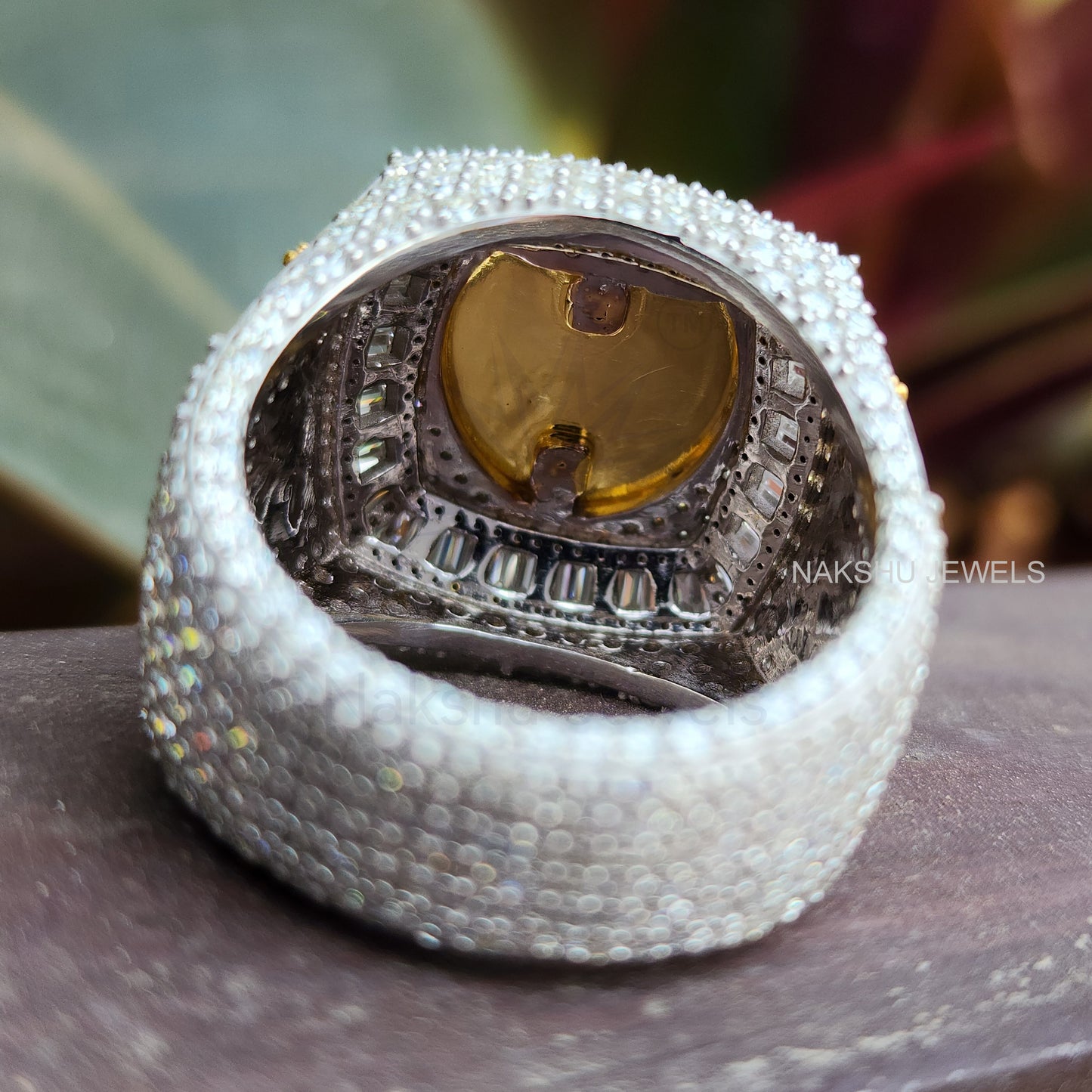 Royal Safety 1st Iced-Out Moissanite Ring
