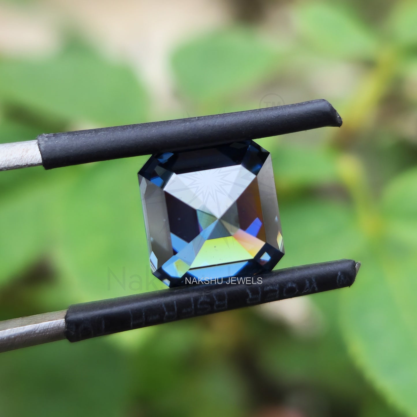 3 CT Asscher Cut Royal Blue Loose Moissanite For Custom Engagement Ring Or Pendant (Copy)