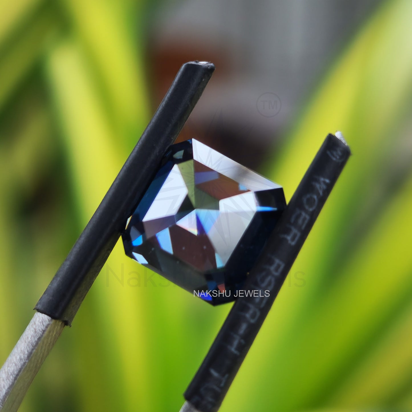 3 CT Asscher Cut Royal Blue Loose Moissanite For Custom Engagement Ring Or Pendant (Copy)