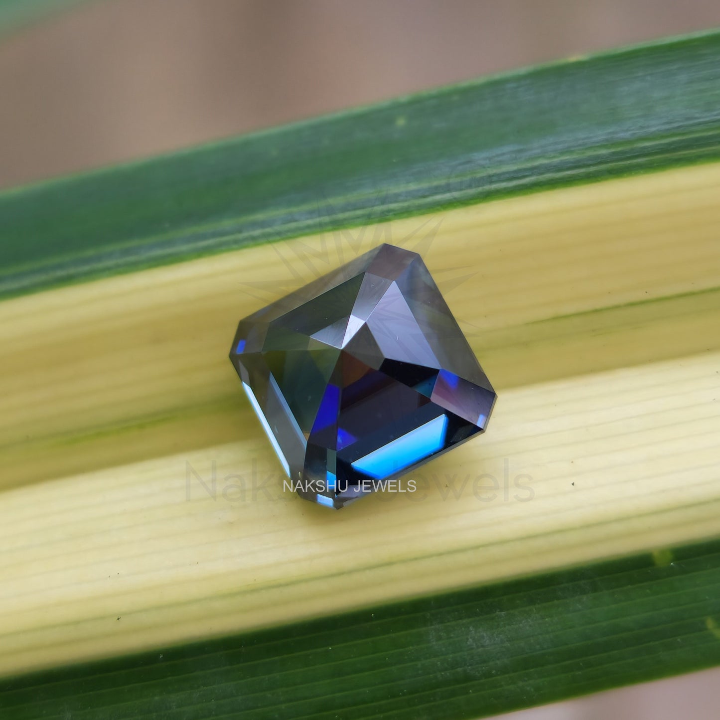 3 CT Asscher Cut Royal Blue Loose Moissanite For Custom Engagement Ring Or Pendant (Copy)