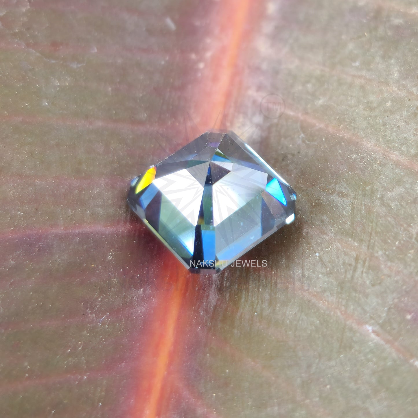 3 CT Asscher Cut Royal Blue Loose Moissanite For Custom Engagement Ring Or Pendant (Copy)