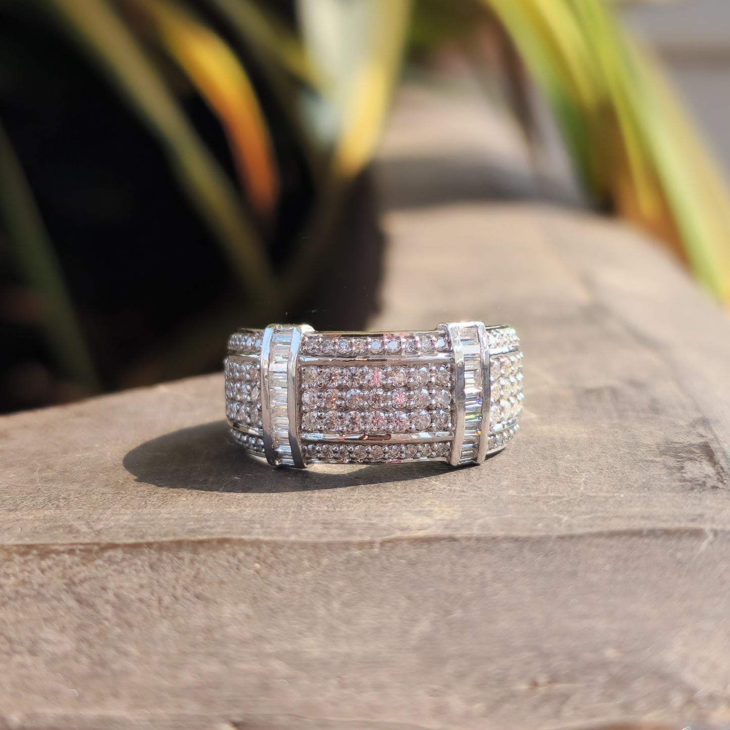 Moissanite Iced Out Hip Hop Wedding Ring For Men