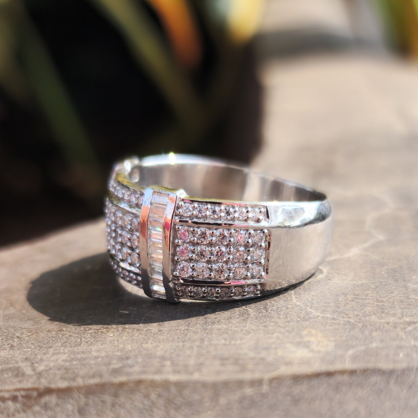 Moissanite Iced Out Hip Hop Wedding Ring For Men