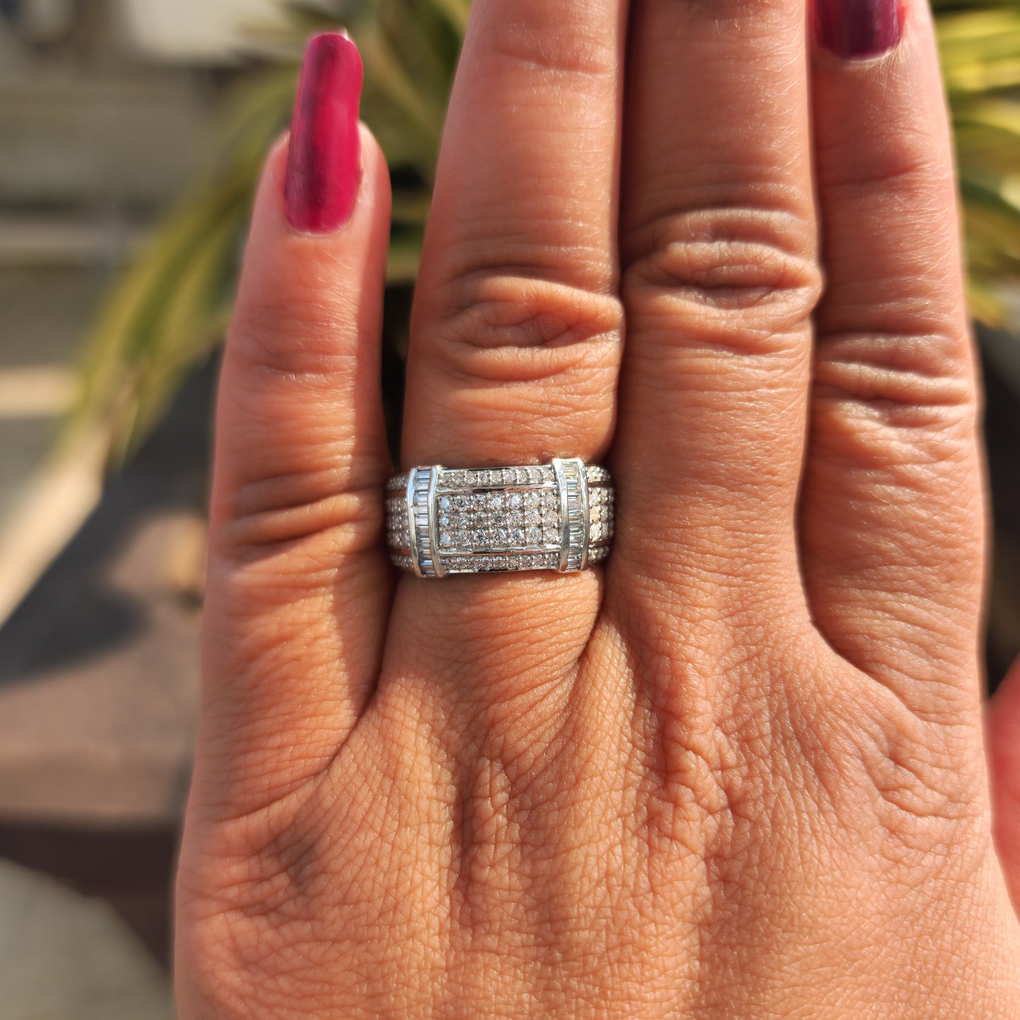 Moissanite Iced Out Hip Hop Wedding Ring For Men