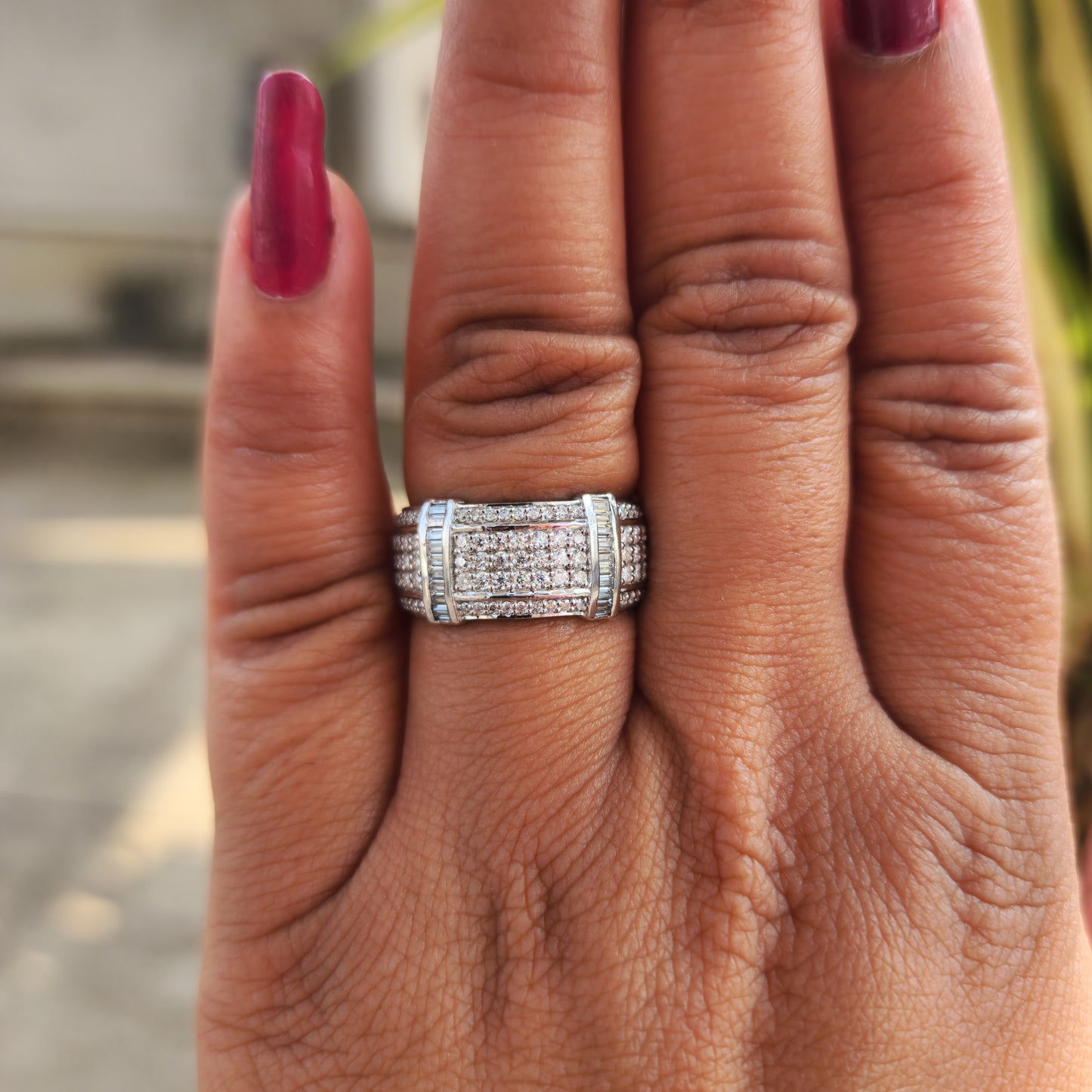 Moissanite Iced Out Hip Hop Wedding Ring For Men