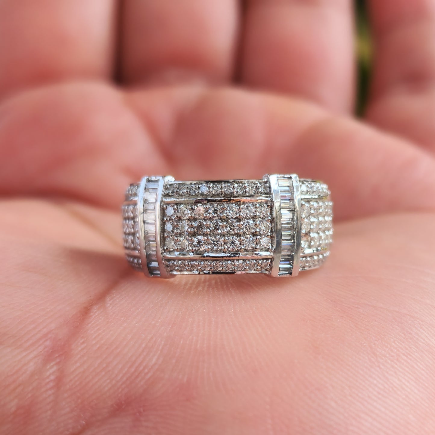 Moissanite Iced Out Hip Hop Wedding Ring For Men