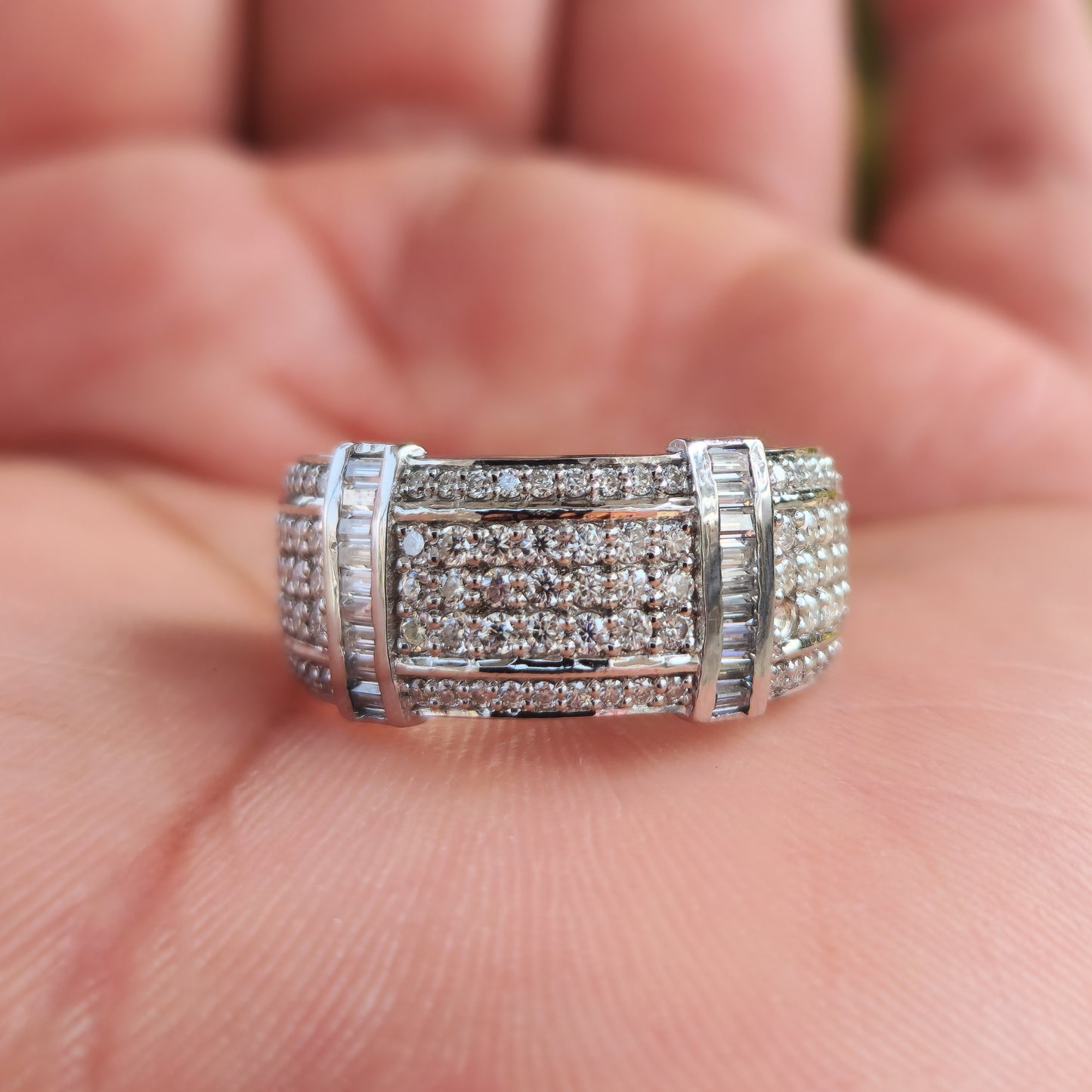 Moissanite Iced Out Hip Hop Wedding Ring For Men