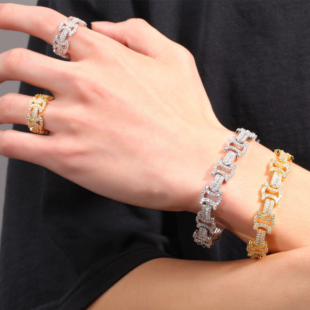 Byzantine Inspire Hip Hop Rings In Round Moissanite Iced Out Rings For Men