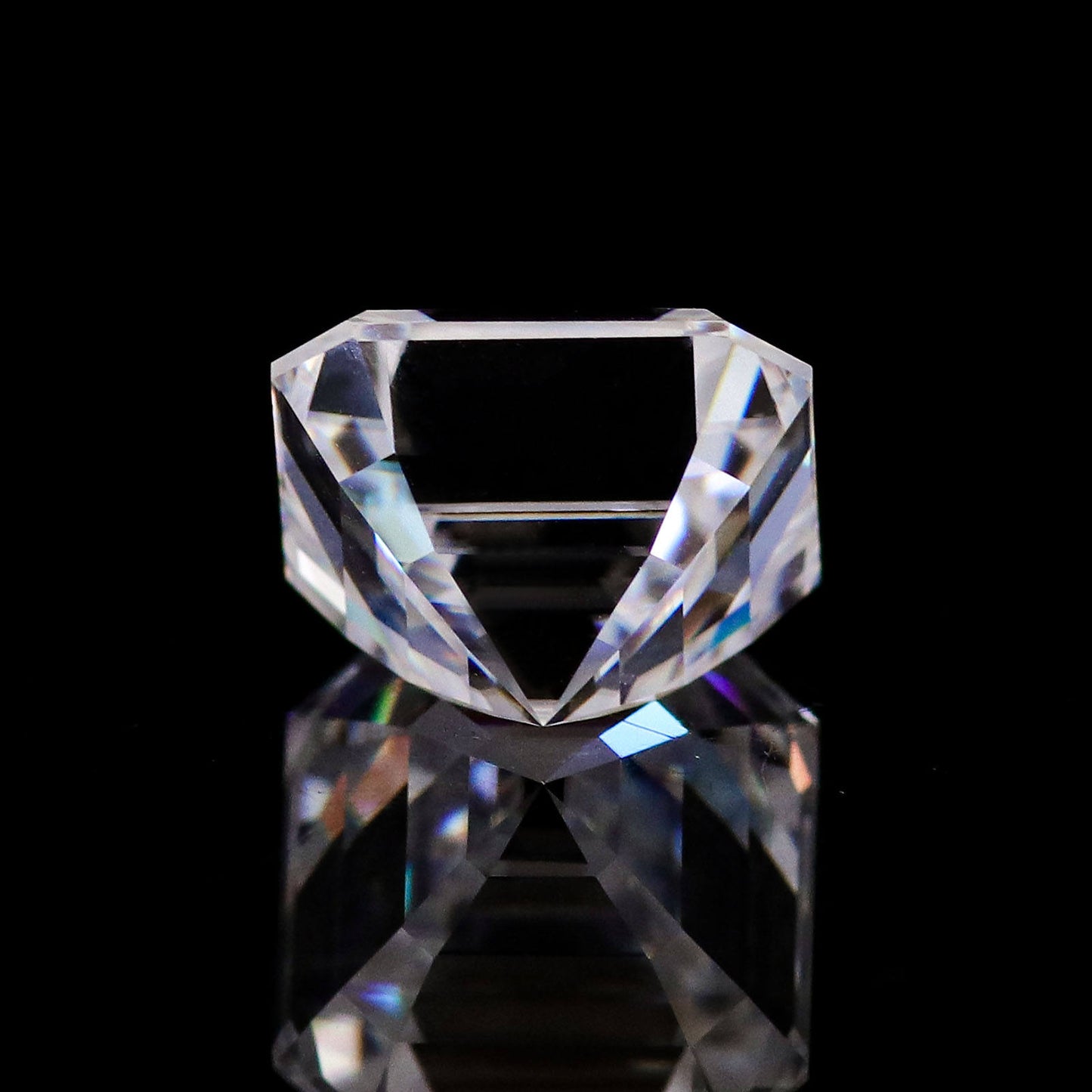 DVVS1 Asscher Cut Loose Moissanite Diamond