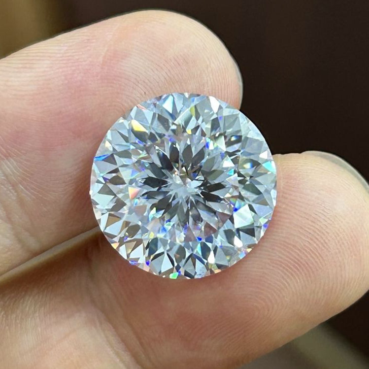3.50 Carat Round Portuguese Cut Moissanite - Nakshu jewels