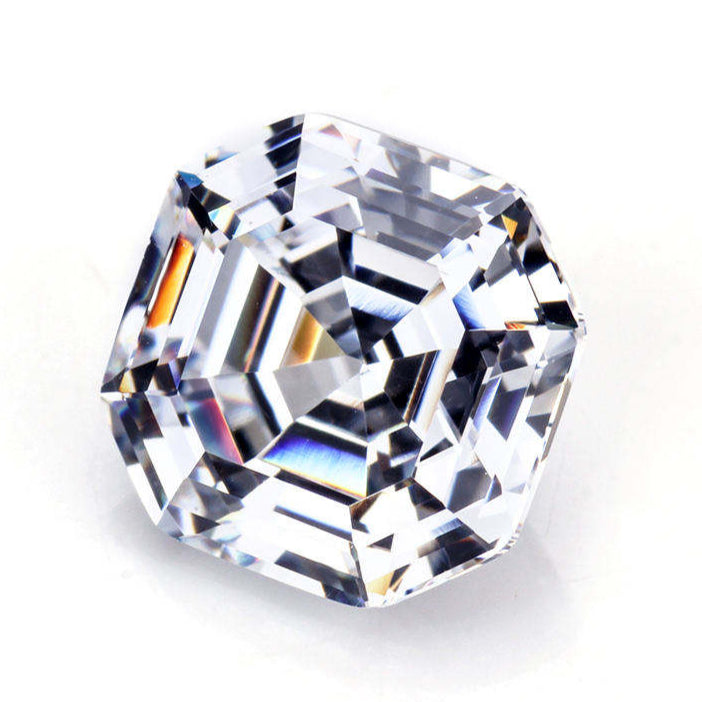 DEF Asscher Cut Loose Moissanite Diamond For Jewelry