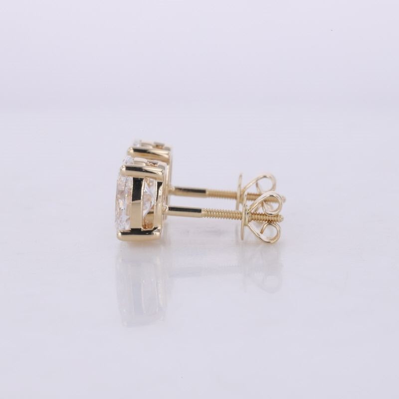 Oval Moissanite Stud Earrings Gift for Wife, Mother, Daughter