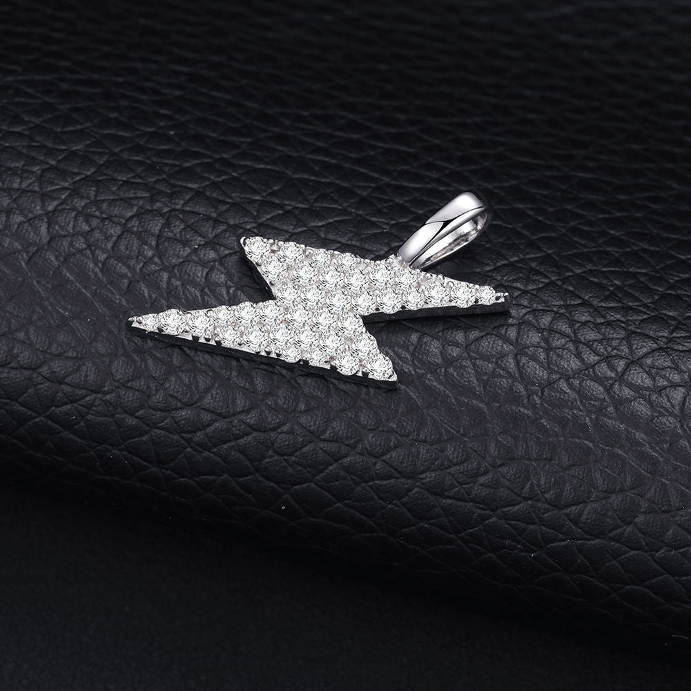 925 Sterling Silver Moissanite Hip Hop Charm Pendant For Men, Iced Out Jewelry For Rapper