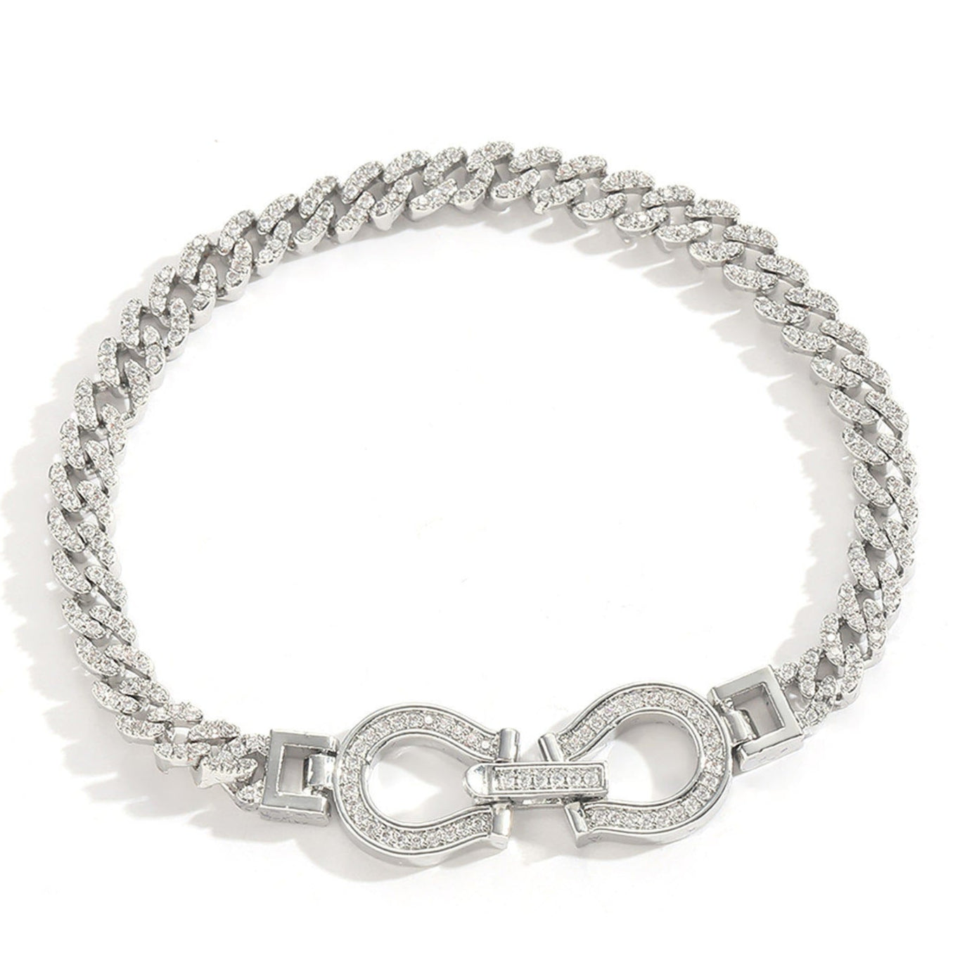 New Design 5MM VVS Moissanite Hip Hop Miami Cuban Link Bracelet For Men