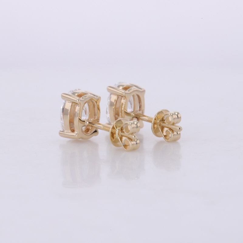 Oval Moissanite Stud Earrings Gift for Wife, Mother, Daughter