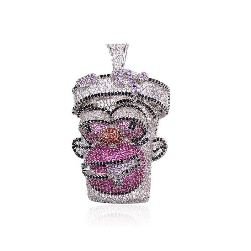 High Quality Moissanite Hip Hop Iced Out Custom Simpson Pendant