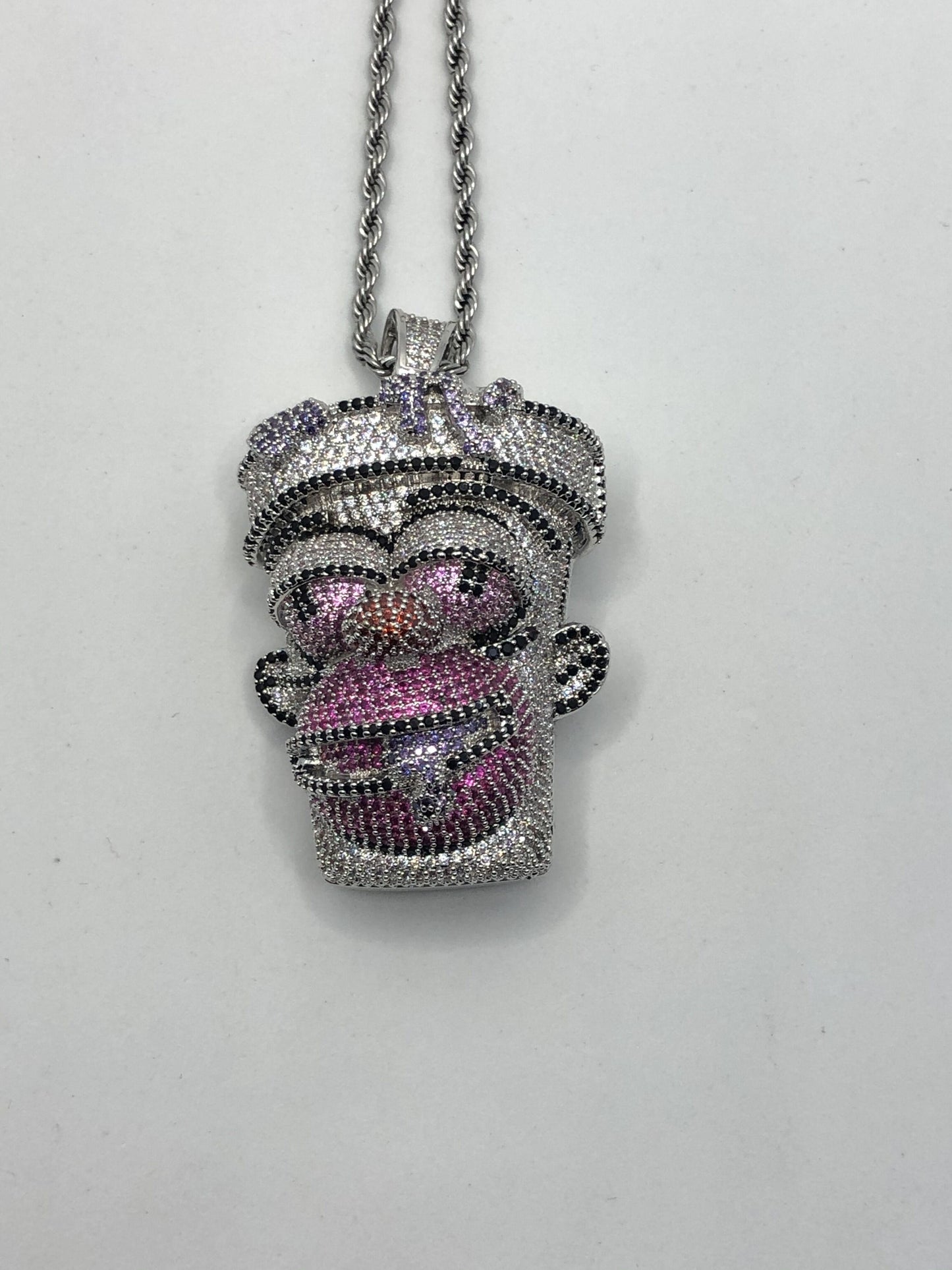 High Quality Moissanite Hip Hop Iced Out Custom Simpson Pendant