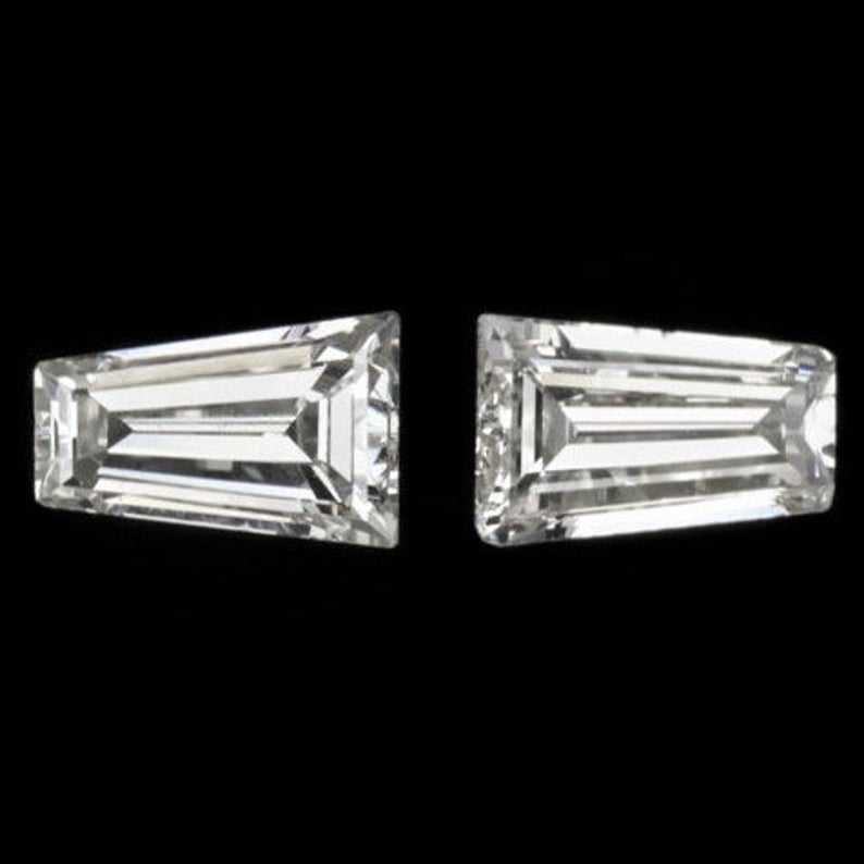 Trapezoid Baguette Cut Loose Moissanite Diamond