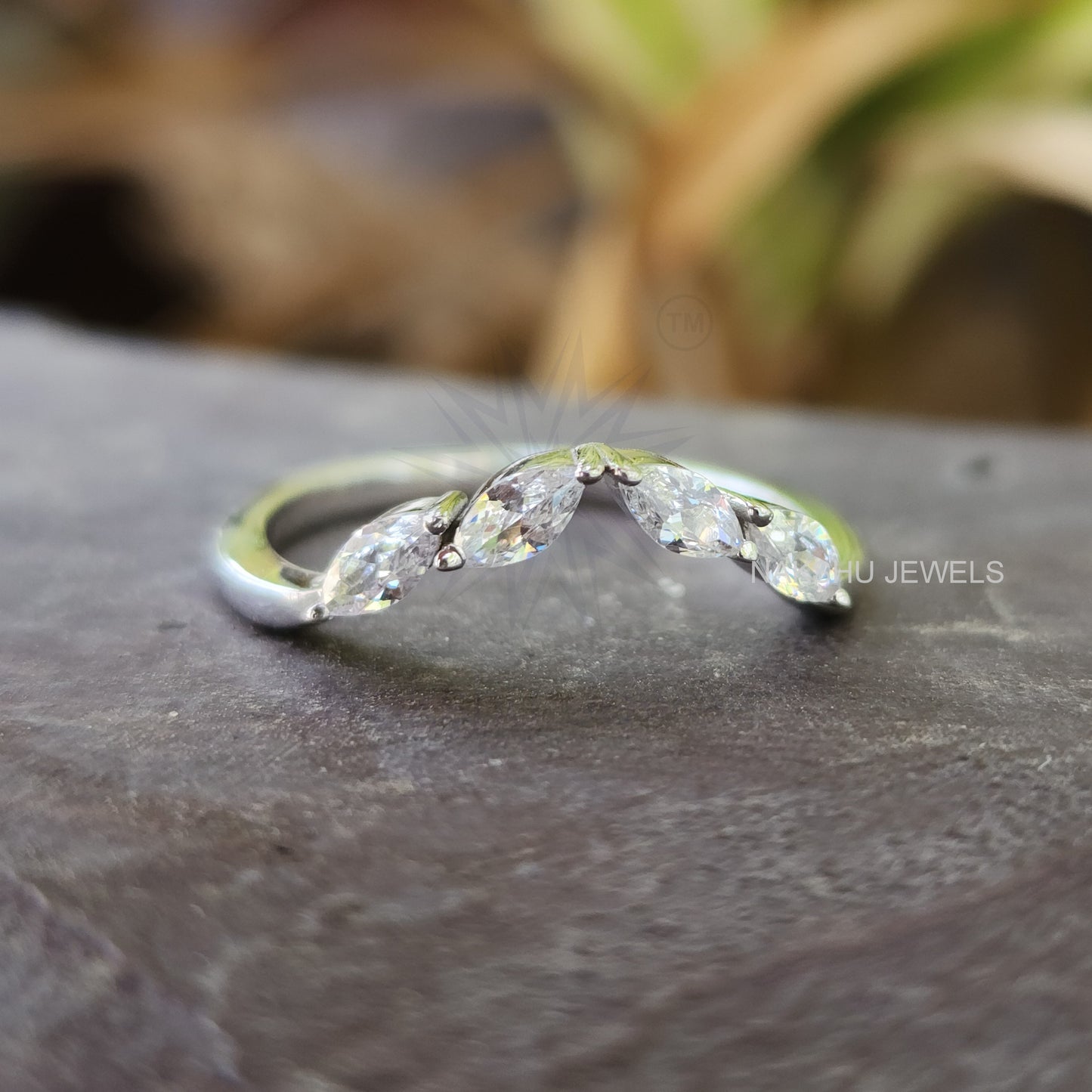 Pear Cut Moissanite Halo Engagement Ring Set, Cluster Wedding Bridal Set