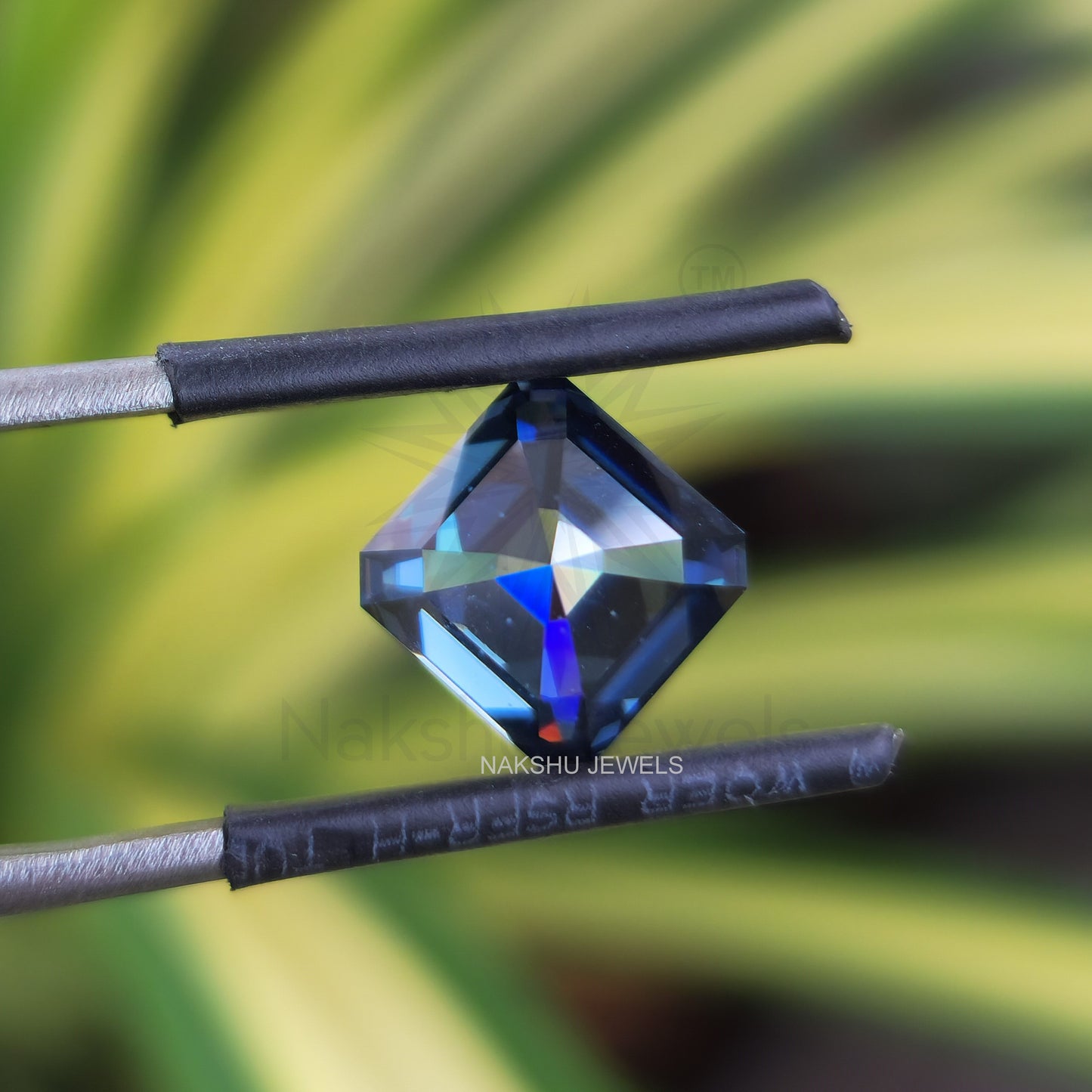 3 CT Asscher Cut Royal Blue Loose Moissanite For Custom Engagement Ring Or Pendant (Copy)
