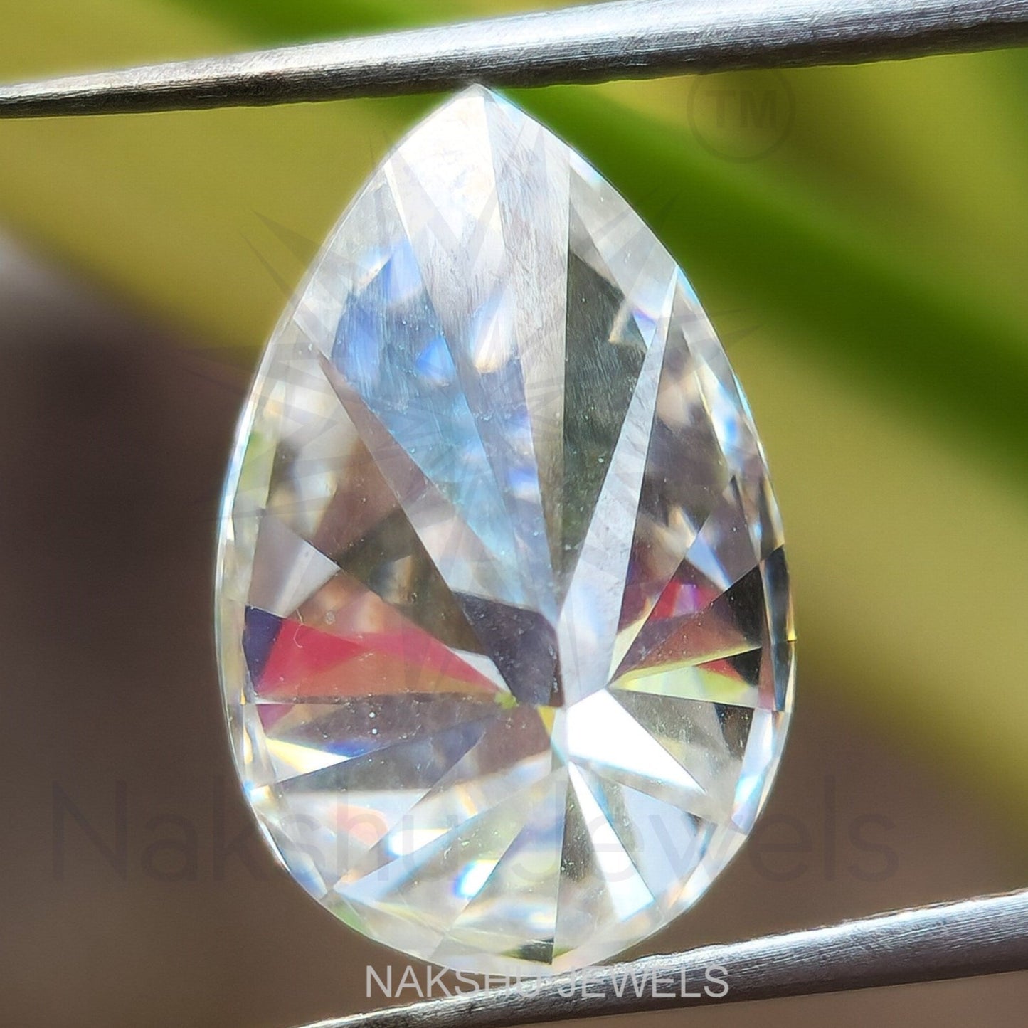 Elegant 5 CT Pear Cut Colorless Loose Moissanite Diamond for Ring