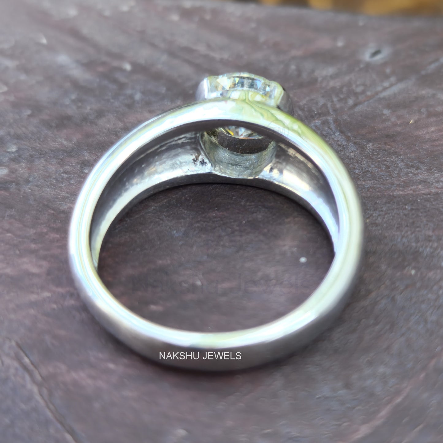 Round Cut Men's Wedding Statement Solitaire Engagement Ring