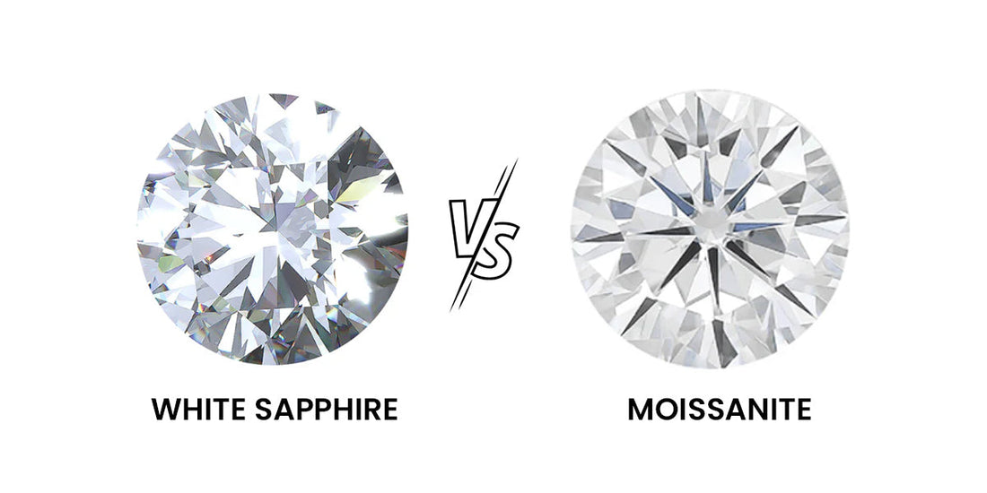 White Sapphire vs Moissanite