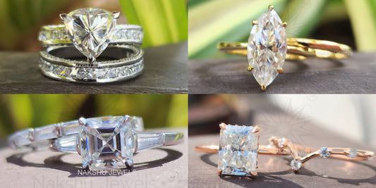 customize your moissanite engagement rings