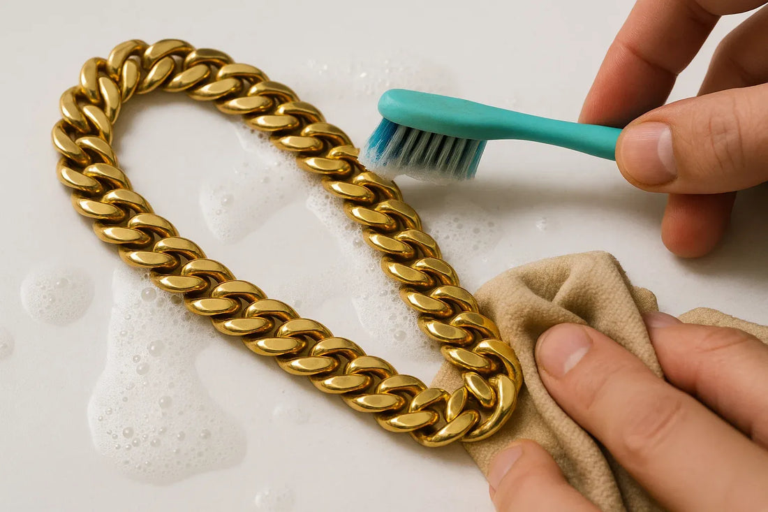 cleaning cuban link chain