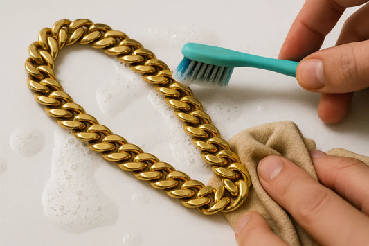 cleaning cuban link chain