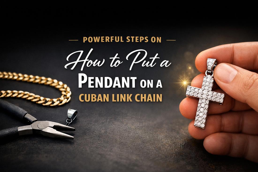 How to Put a Pendant on a Cuban Link Chain