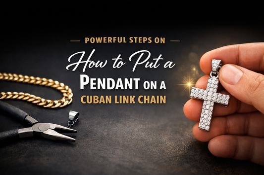 How to Put a Pendant on a Cuban Link Chain
