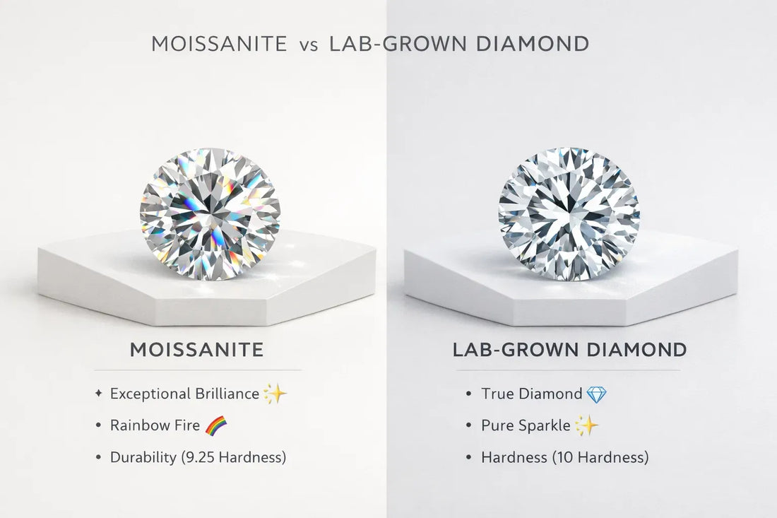 moissanite vs lab grown diamond