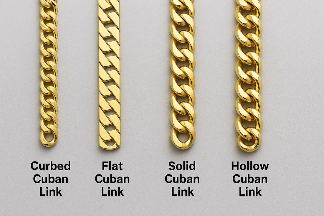 types of cuban link chains