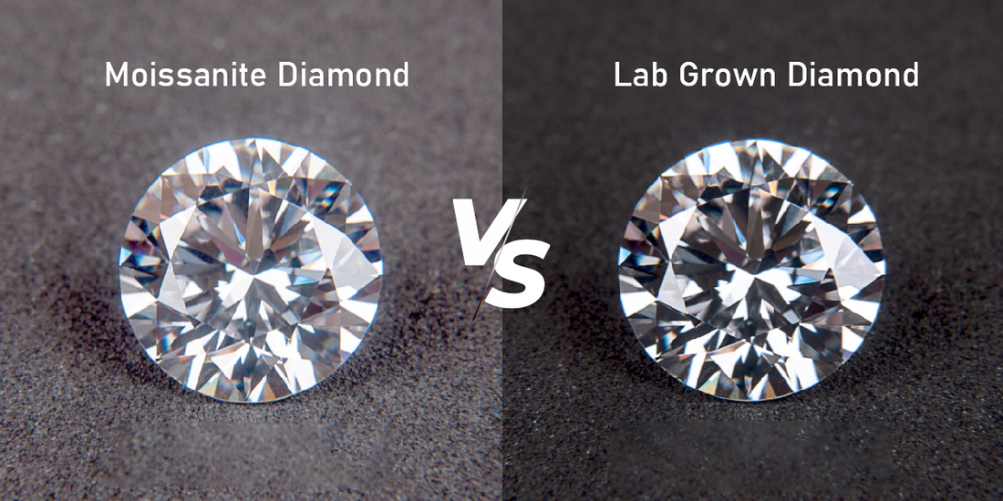 moissanite vs lab grown diamonds