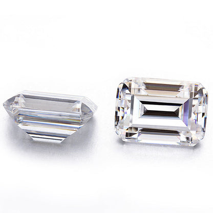 VVS Emerald Cut Loose Moissanite Diamond For Ring, Earring, Pendant, Fine Jewelry