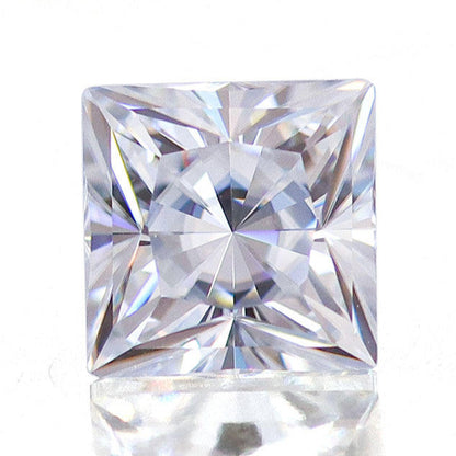 Square-Shaped Princess Cut Loose Moissanite Diamond For Making Jewelry