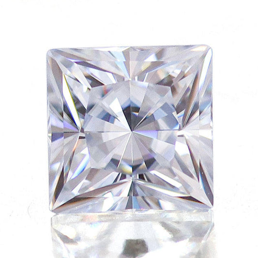 Square-Shaped Princess Cut Loose Moissanite Diamond For Making Jewelry