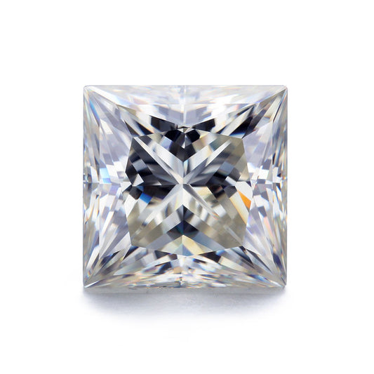Princess Cut Colorless Loose Moissanite For Custom Engagement Ring, Earring And Pendant (Copy)