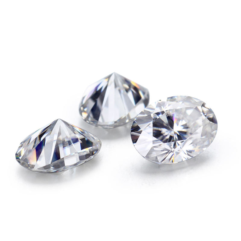 2 Carat Oval Cut Moissanite Loose Stone For Making Engagement Ring, Earring, Pendant ETC