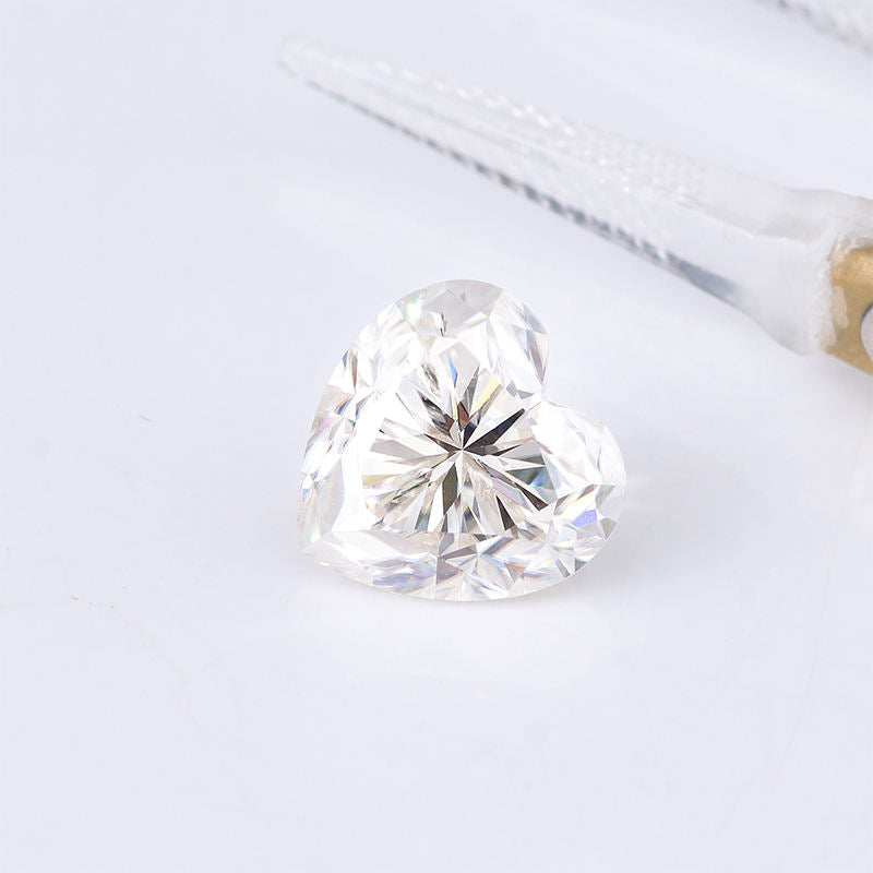 DVVS Colorless Heart Shape Loose Moissanite Stone, Loose Diamond For Jewelry Making