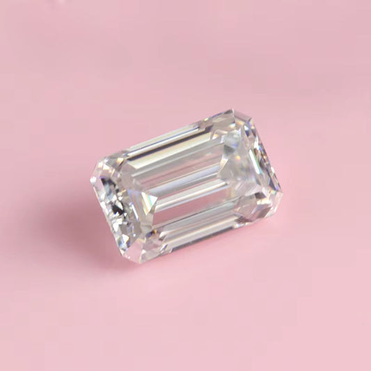 VVS1 1.00 Ct To 10.00 Ct Emerald Cut Moissanite Loose Stone For Making Fine Jewelry