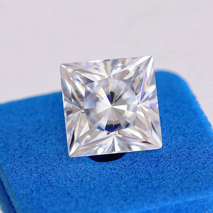 Square-Shaped Princess Cut Loose Moissanite Diamond For Making Jewelry