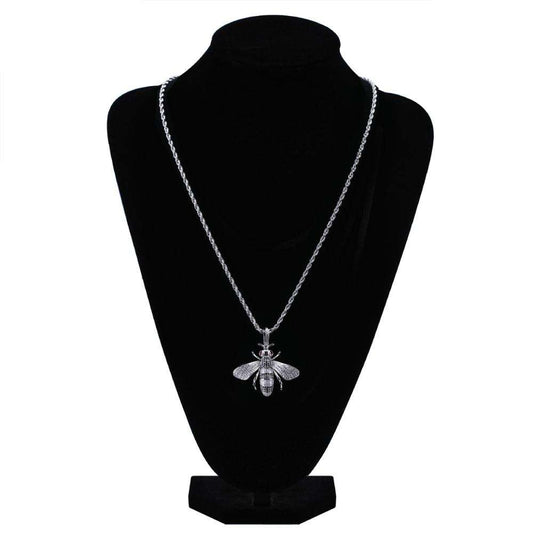 High Quality Hiphop Moissanite Bumble Honey Bee Pendant Necklace For Rapper - Men