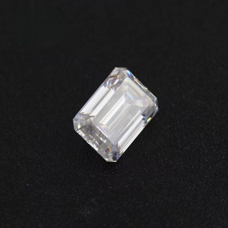 VVS1 1.00 Ct To 10.00 Ct Emerald Cut Moissanite Loose Stone For Making Fine Jewelry